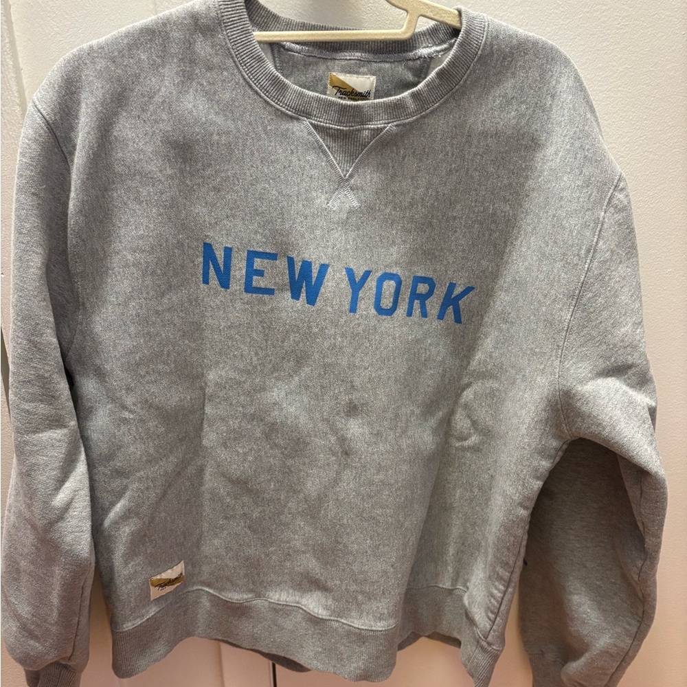 Tracksmith New York City NYC Marathon 2024 exclusive gray crewneck Women's XL